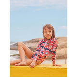 Long Sleeve One-Piece Swimsuit, Pink