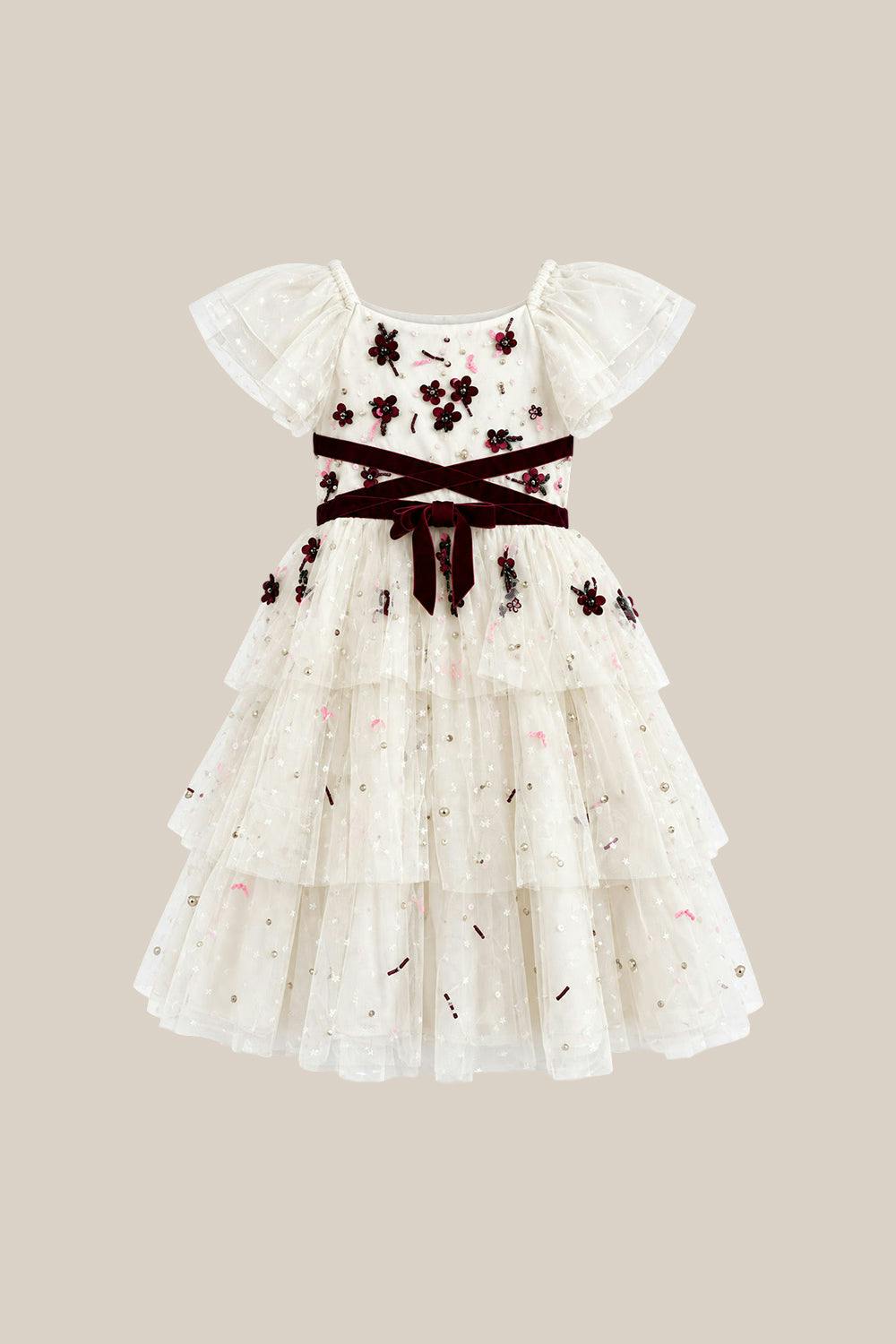 Mini Bellagio Dress in Ivory