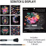 Brea Reese: Scratch Art Paper Pad - Mystical - 12 Designs