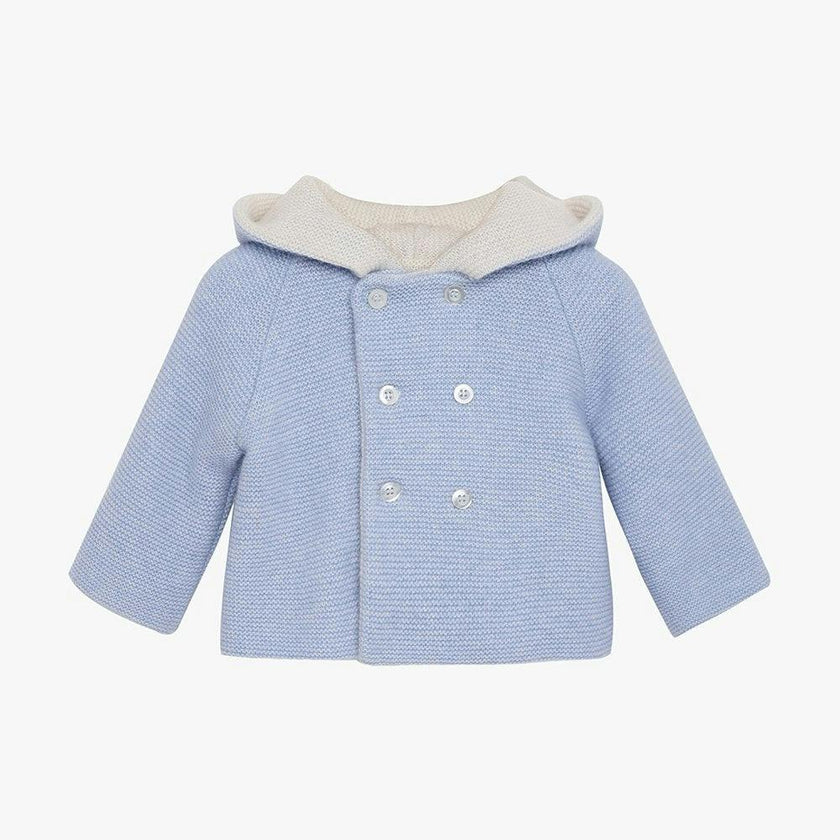 Baby Teddy Coat in Pale Blue