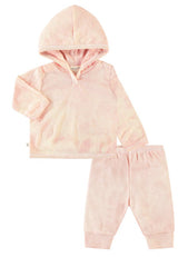 Stripe Marble Rib Hoodie and Legging Set
