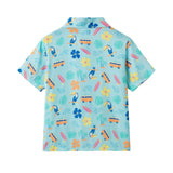 Boys Synthetic Viscose Matching Set | Aqua beach