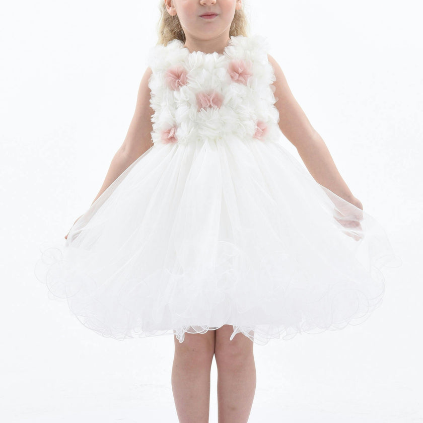 White Cambriana Floral Dress