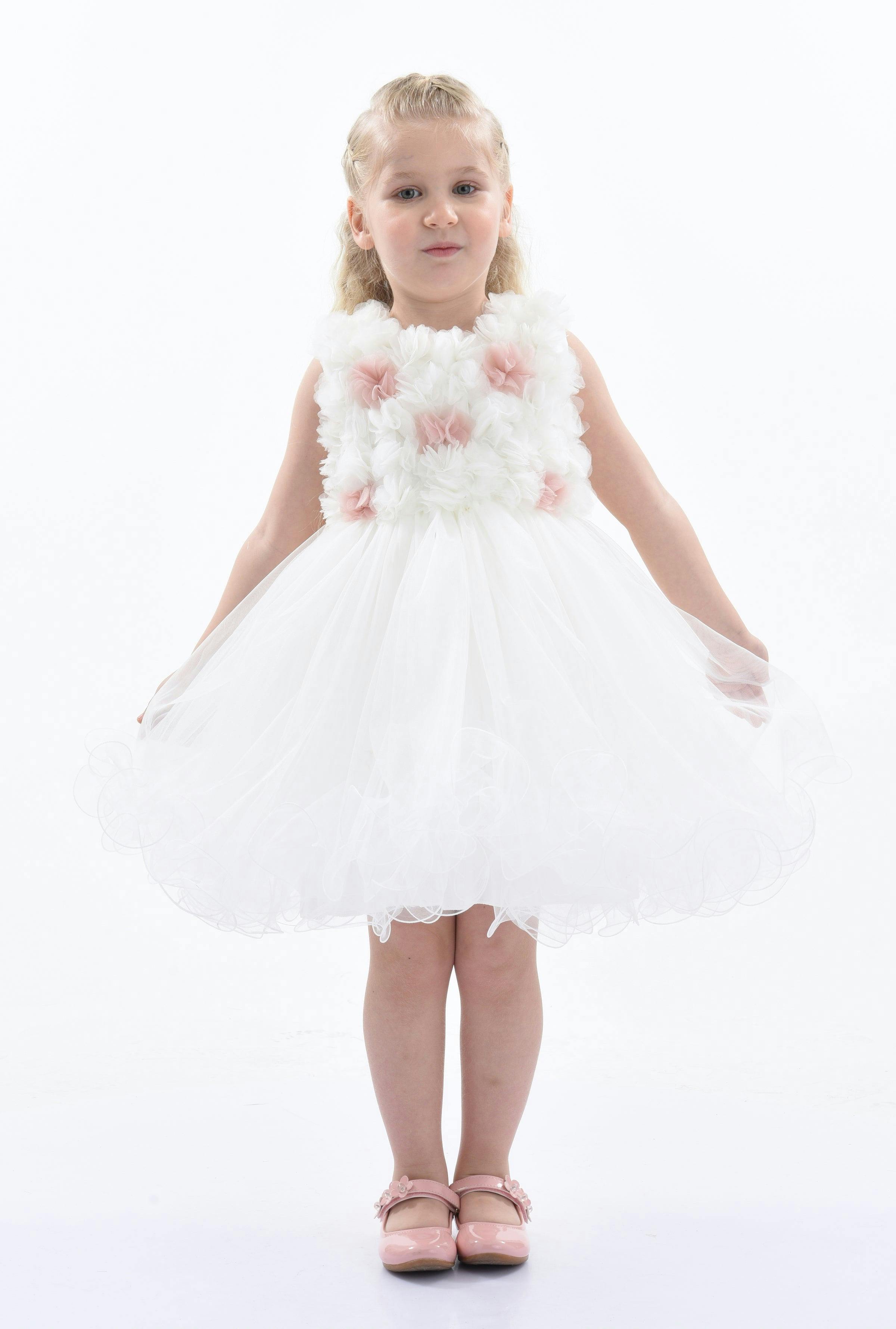 White Cambriana Floral Dress