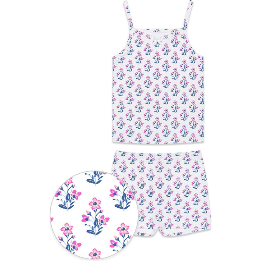 The Organic Cami and Short Set [Block Floral]