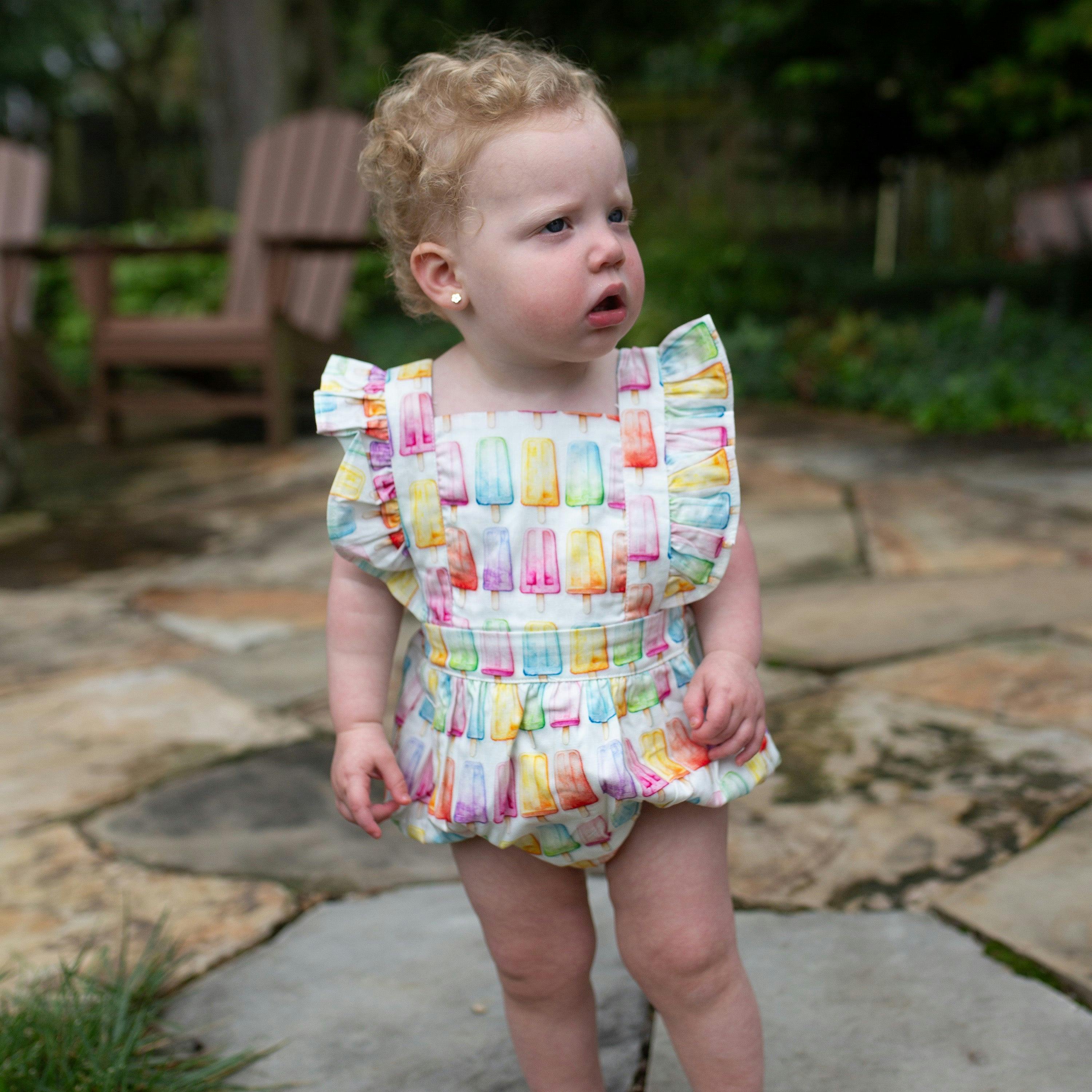 Bubble Romper in Popsicles