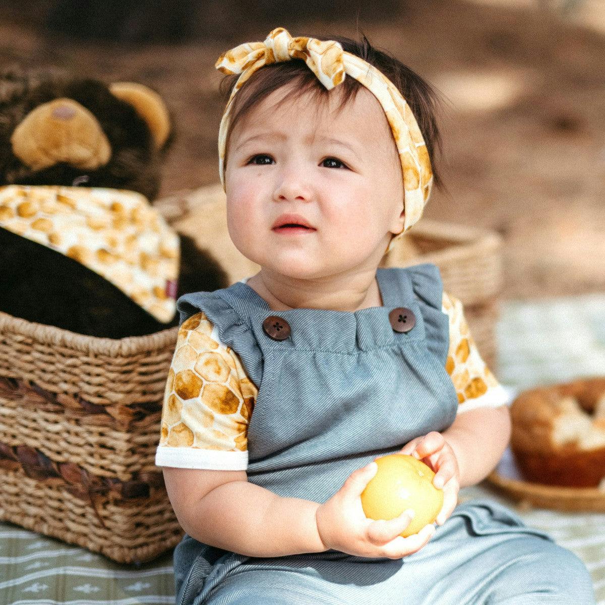 Honeycomb Bamboo Short Sleeve One Piece