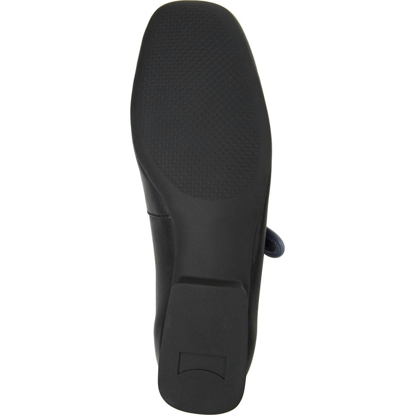 Women's Casi Myra Twins Contrast Piped Square Toes Ballerina Shoes
