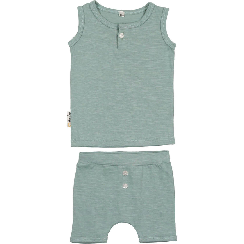 Button Tank & Short Set