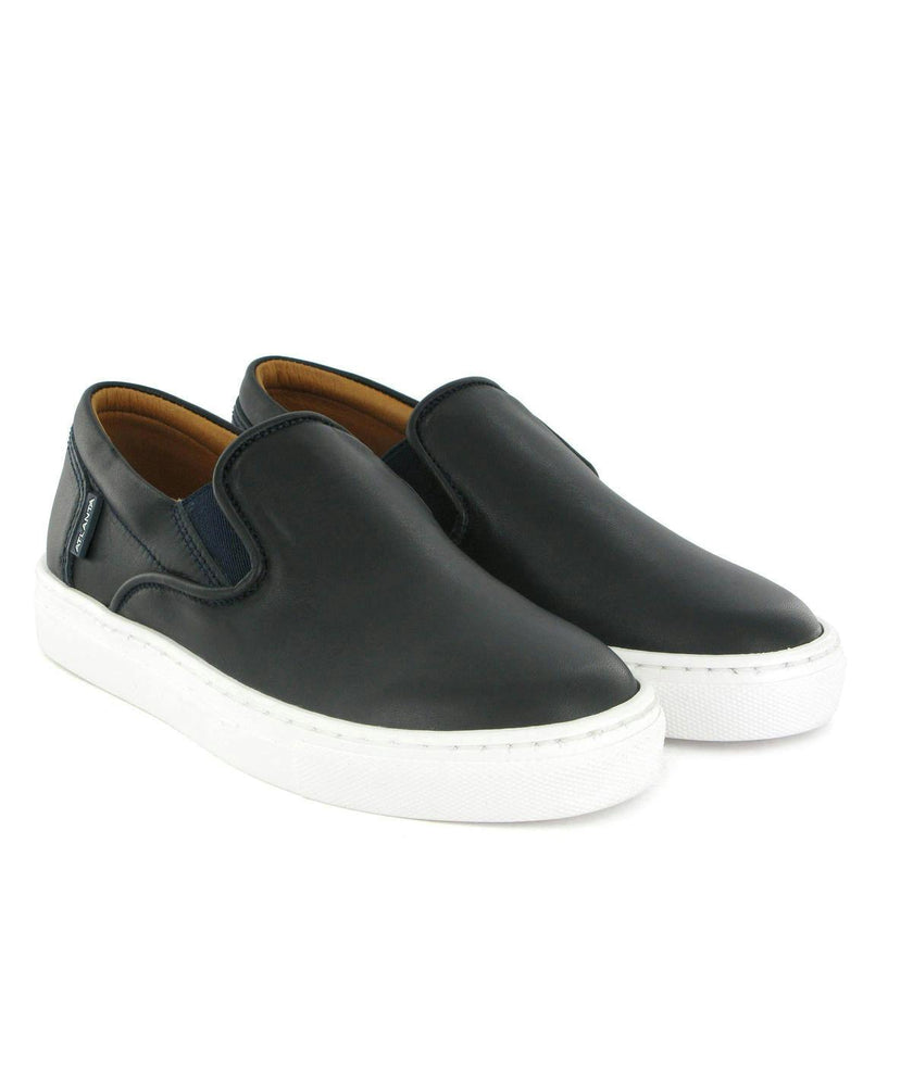 Slip On Sneakers - navy blue smooth