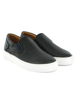 Slip On Sneakers - navy blue smooth