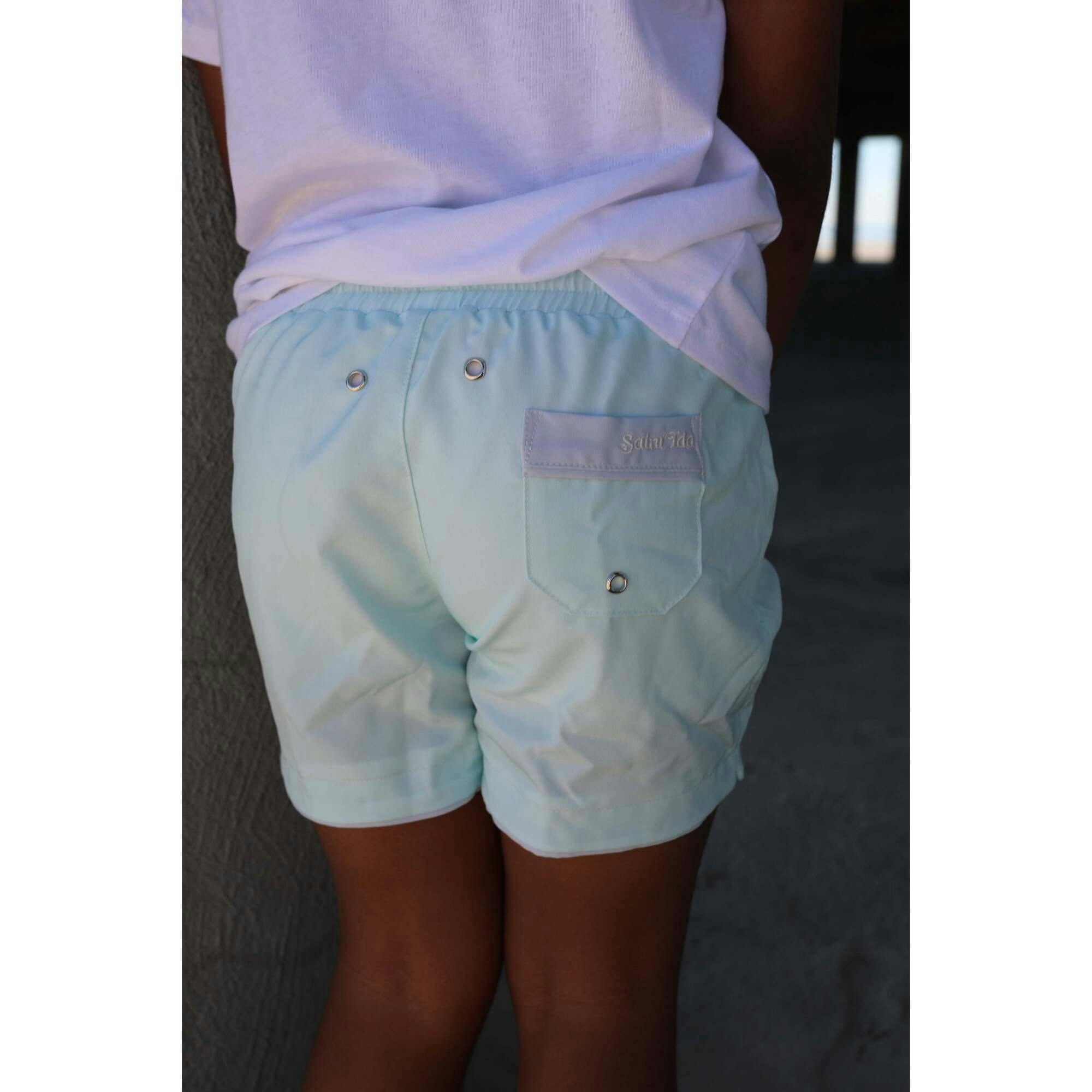 Coral Sea Blue Swim Shorts