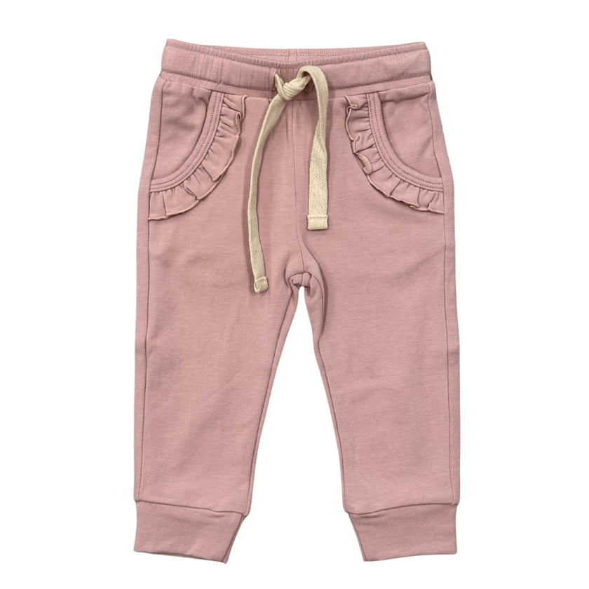 Girl's Joggers in Spring Mauve