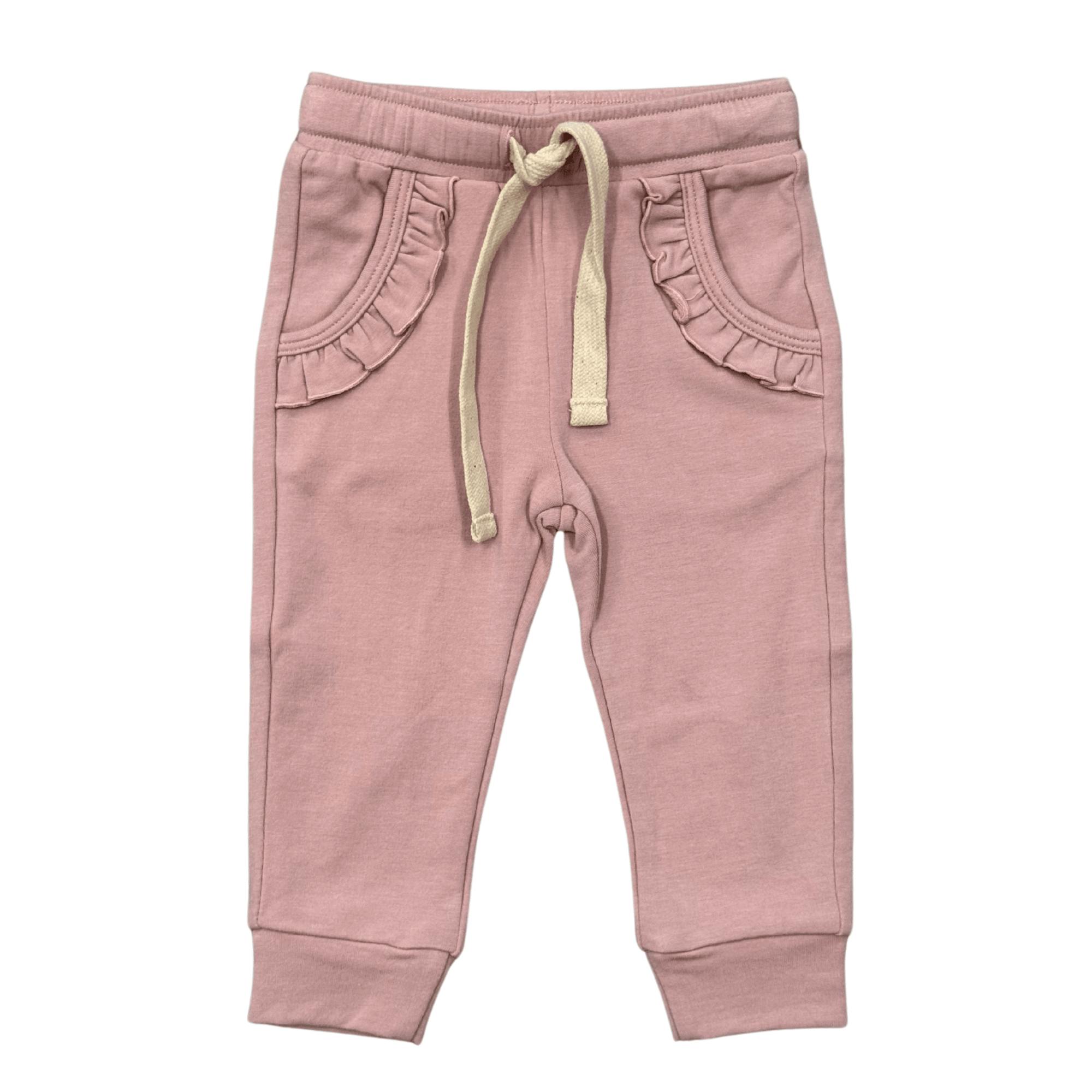 Girl's Joggers in Spring Mauve