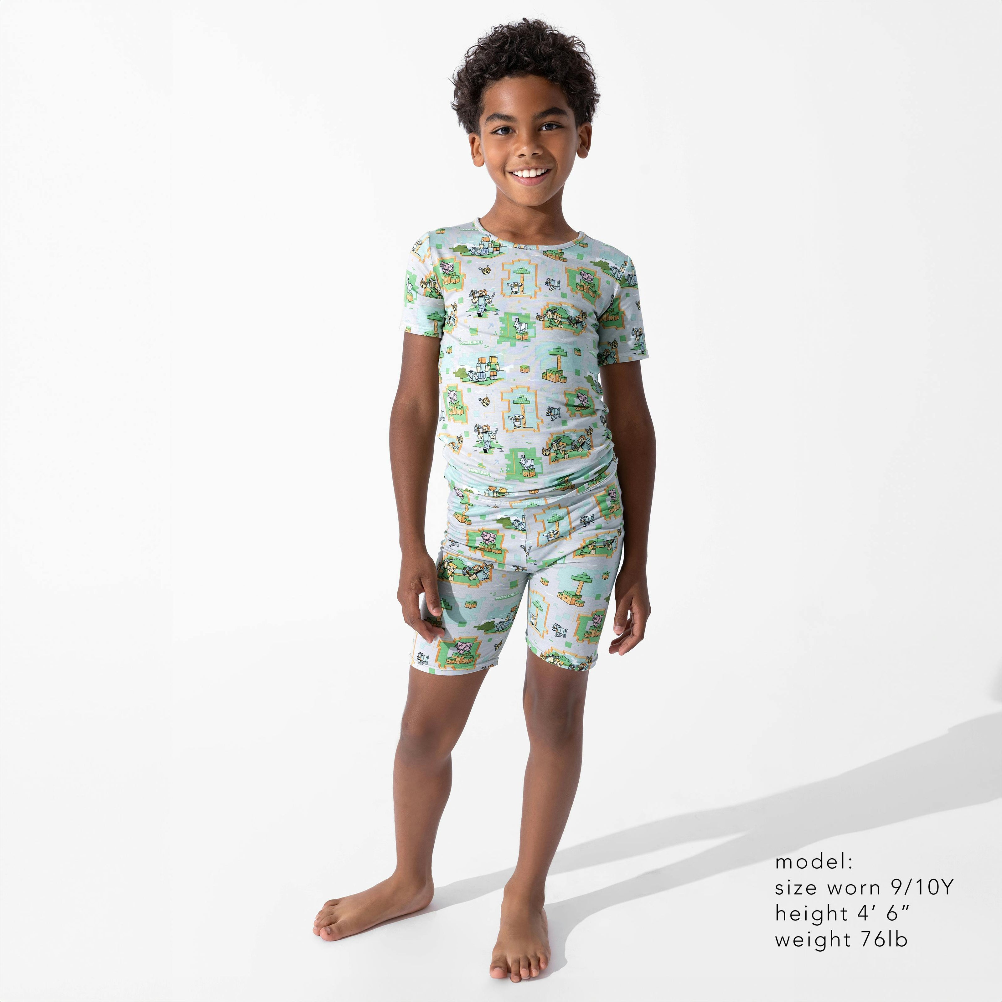 Minecraft: Overworld Dreams Bamboo Kids Pajama Short Set