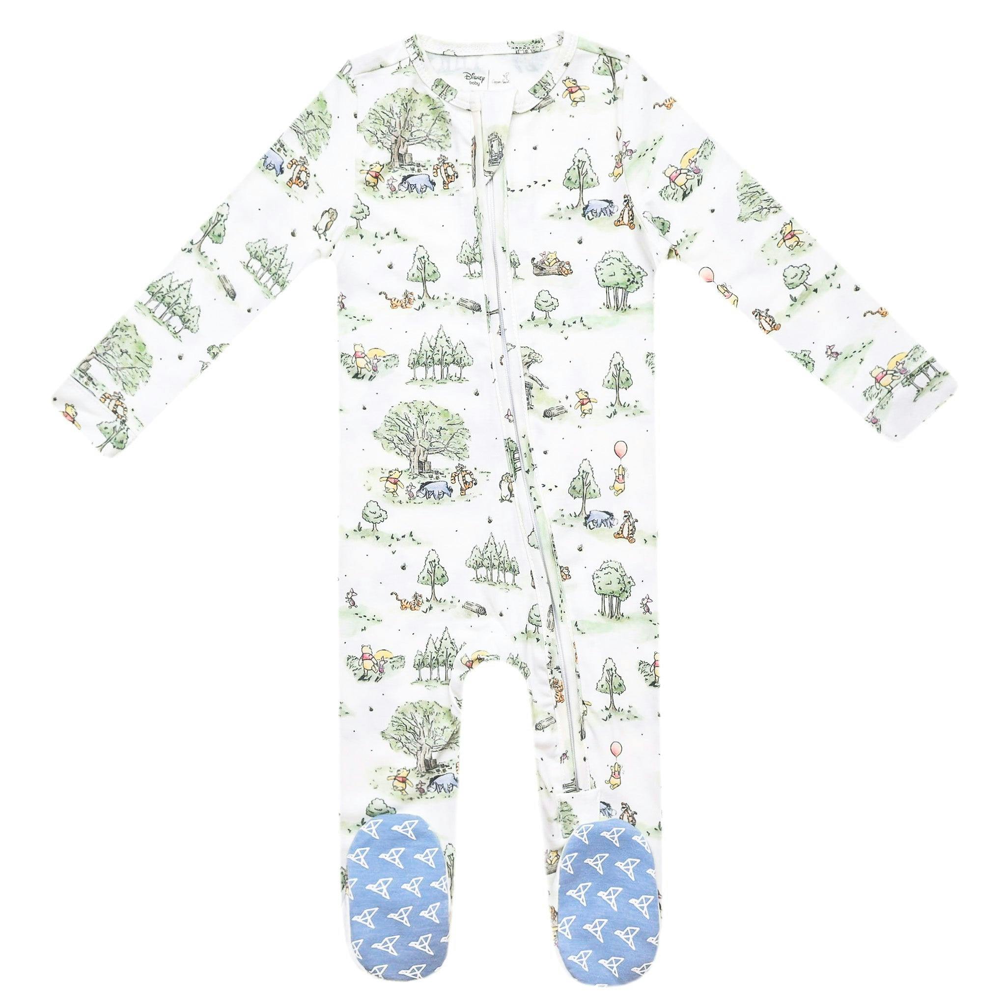 Zip-Up Footie Pajama - Hundred Acre Wood