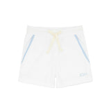 boys white french terry short