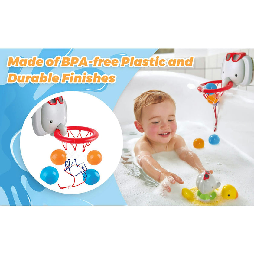 : Pal Bathtub Basketball Hoop W/ 4 Soft Balls