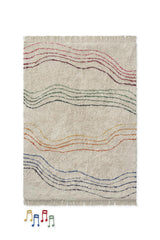 Washable Play Rug Musical Notes Colors