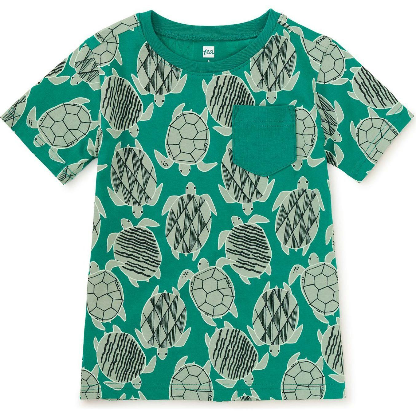 Printed Pocket Tee, Green