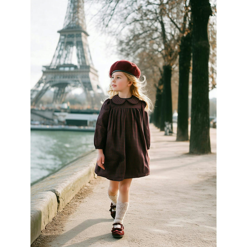 Plaid Collar Dress