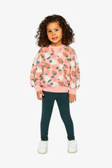 Rib Leggings Jasper Printed Green