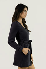 The Frame Robe - Charcoal