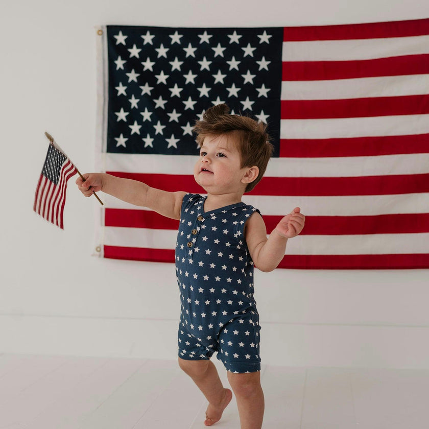 Boy's Sleeveless Romper
