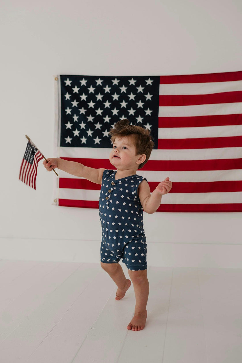 Boy's Sleeveless Romper