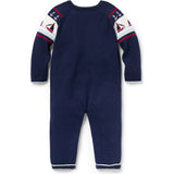 Baby Sailboat Sweater One-Piece, Blue