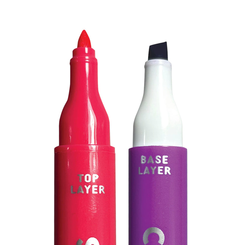 Color Layers Double Ended Layering Markers - Set of 8