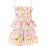 Alessia Cotton Embroidered Romper