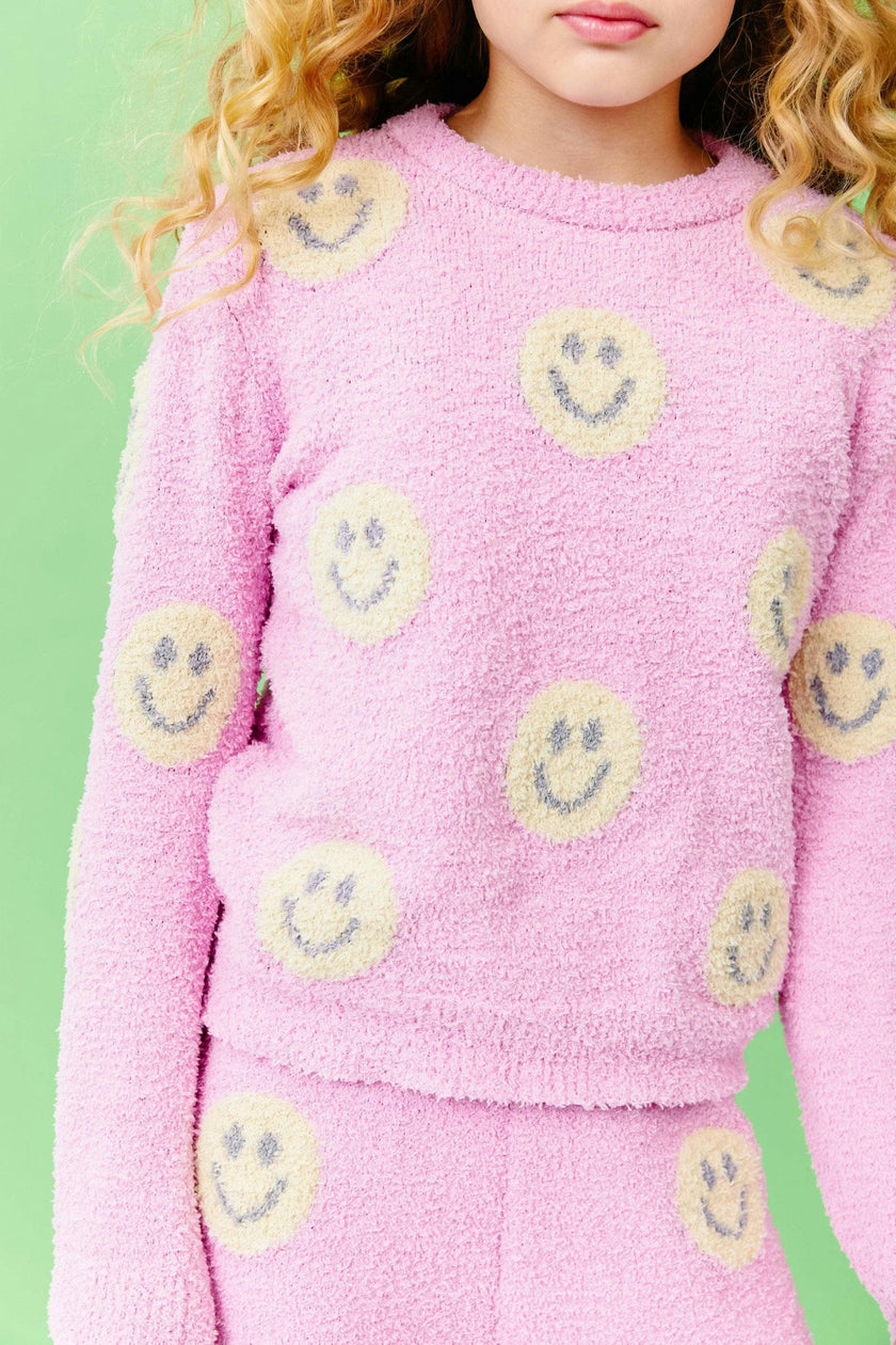 Pinky Fuzzy Smiley Emoji Set