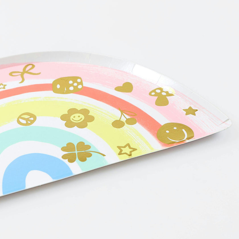 Charm Party Rainbow Plates