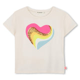 Ivory Heart Glitter T-Shirt