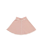Horizontal Striped A-Line Short Skirt