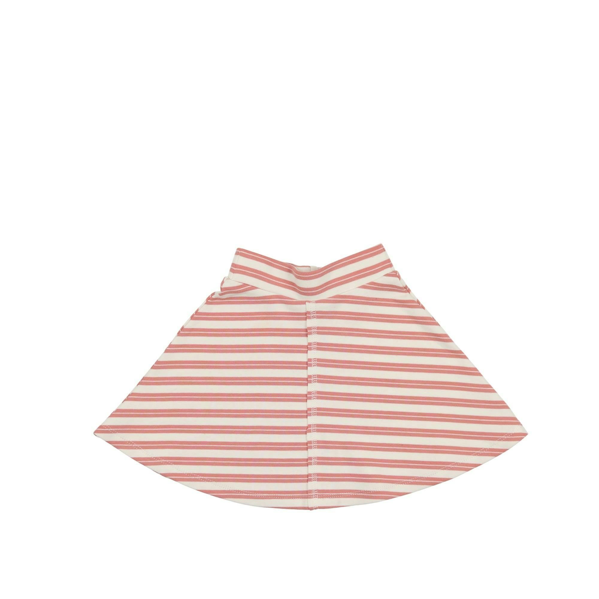 Horizontal Striped A-Line Short Skirt