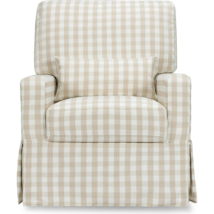 Crawford Pillowback Comfort Swivel Glider