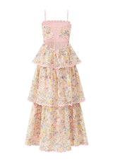 Alanna Frill Embroidered Maxi Dress (Women)