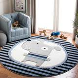 Carousel Kids Buster Rug, Navy