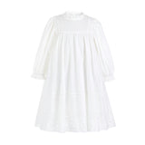 White Eyelet Embroidered Dress
