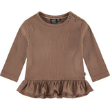 Long Sleeve Ruffled Peplum T-Shirt