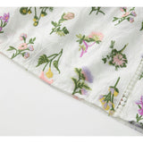 Emely Frill Embroidered Maxi Dress