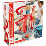 Stunt Garage Wooden High-Rise Car Parking Lot Playset
