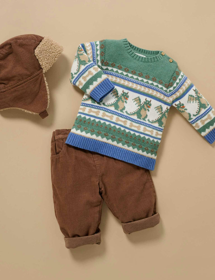 Dragon Fairisle Jumper Dragon Jacquard