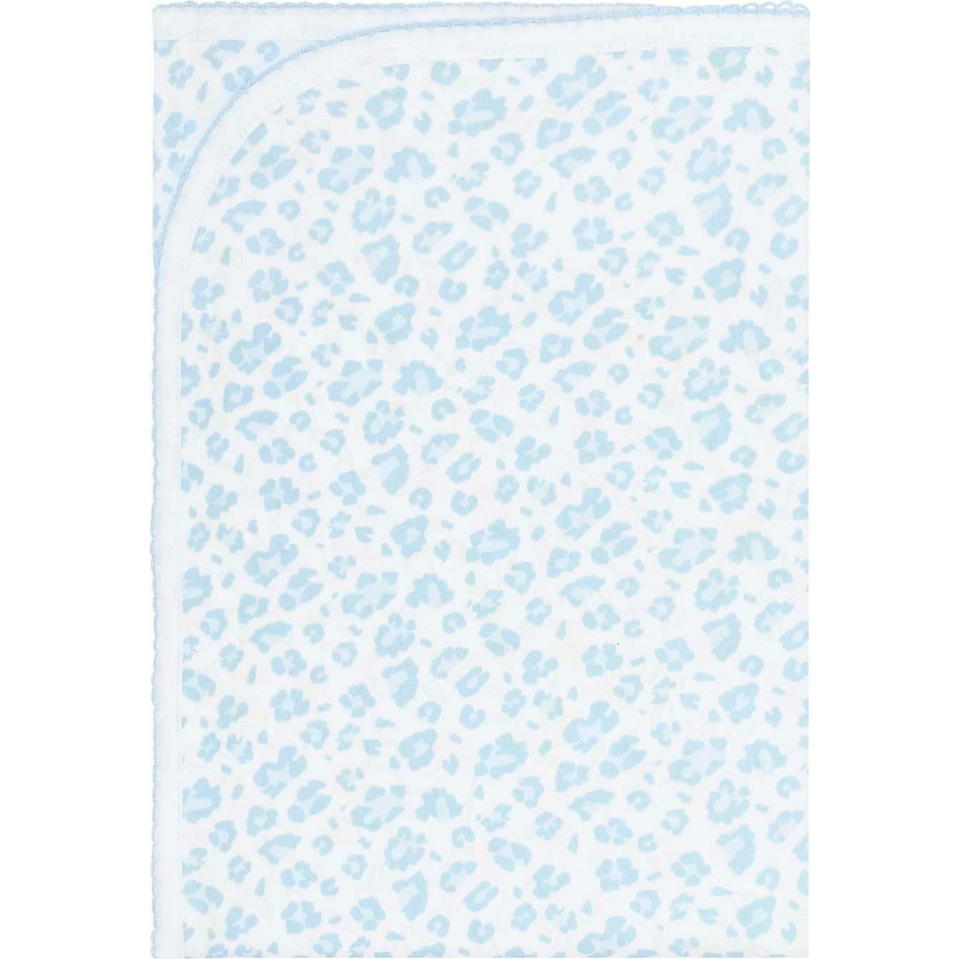 Blue Cheetah Print Blanket