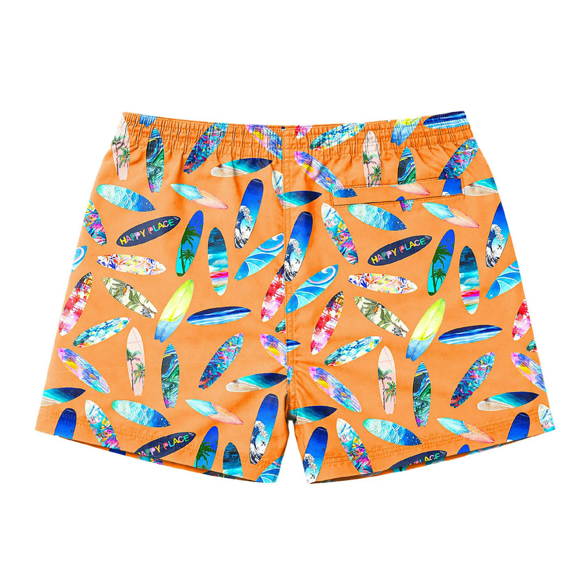 Dylan Boys Surfboard Print Board Shorts