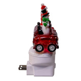 Kurt Adler Snowman & Santa With Car LED Night Light