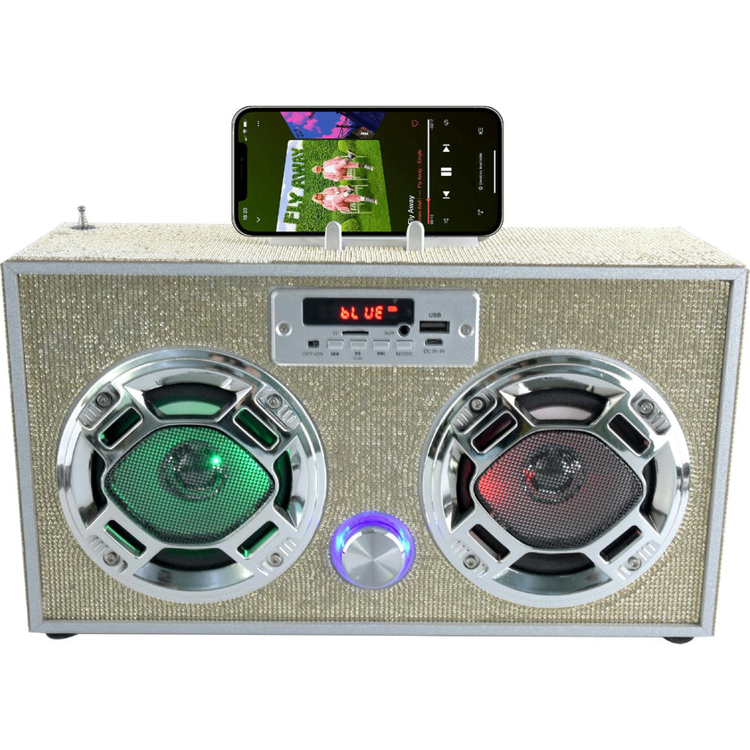 Bluetooth Fm Radio W LED Speakers