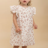 Organic Short Sleeve Flutter Dress